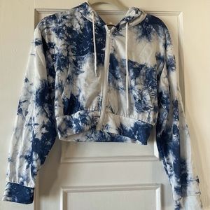 NEW Cropped Tie Dye Hoodie